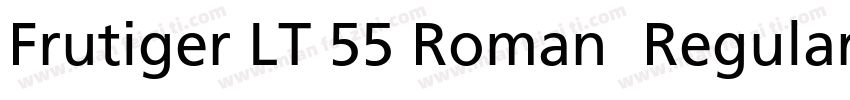 Frutiger LT 55 Roman  Regular字体转换